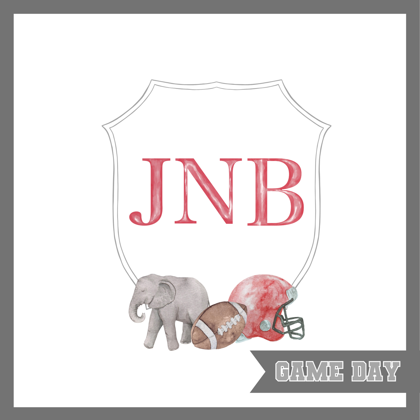 Bama Game Day Crest, Boy