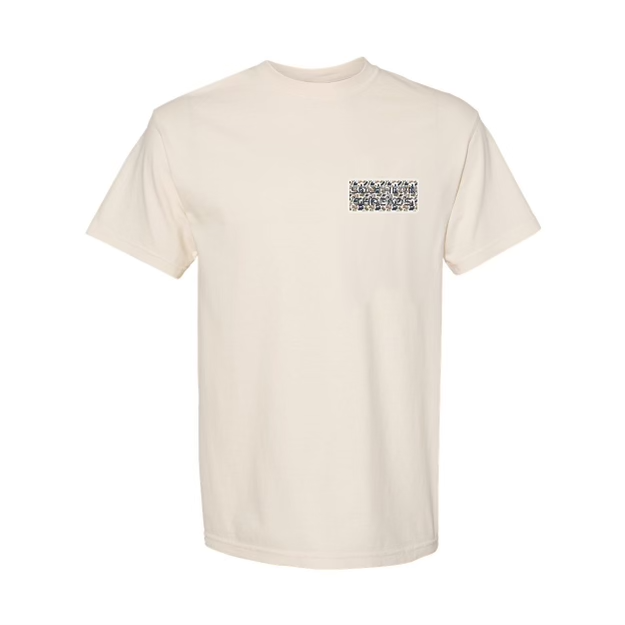 License Plate Tee, Ivory