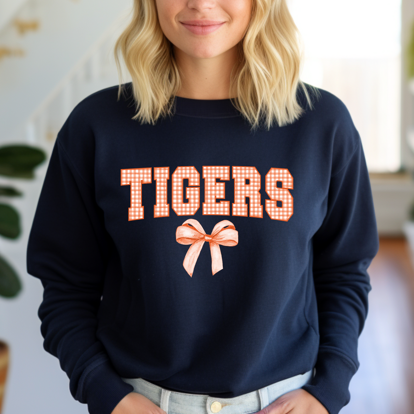 Gingham Tigers Sweatshirt