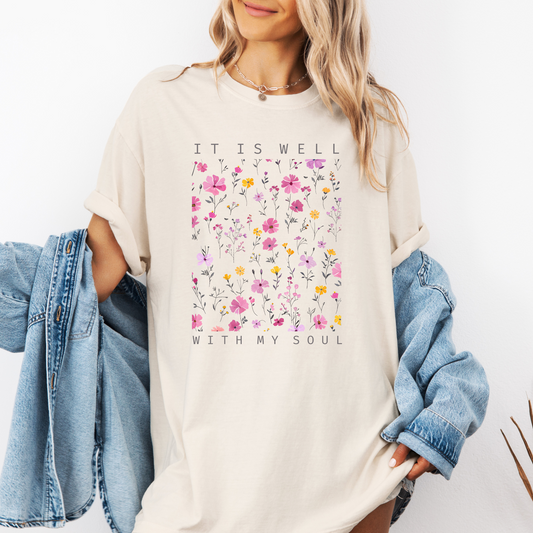 It is Well Floral Tee