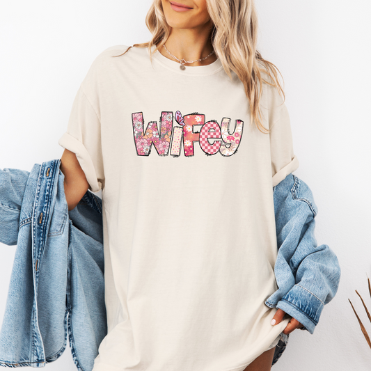 Floral Wifey Tee