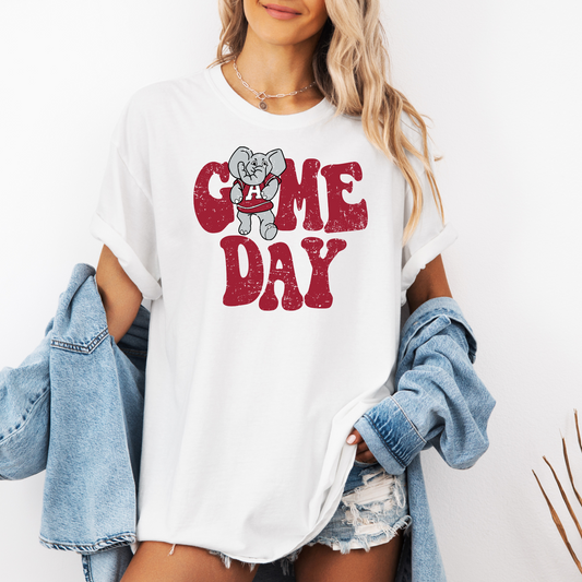 Big Al Game Day White Tee