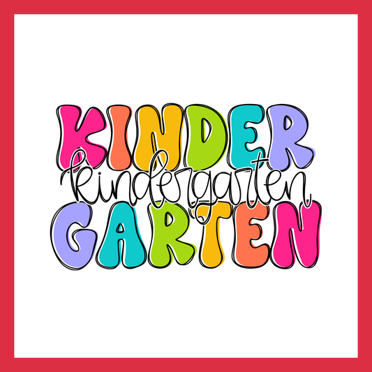 Kindergarten Groovy Letters