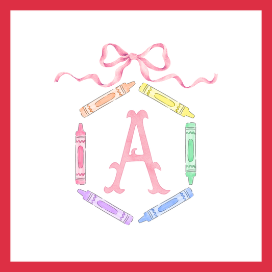 Crayon Single Letter Monogram