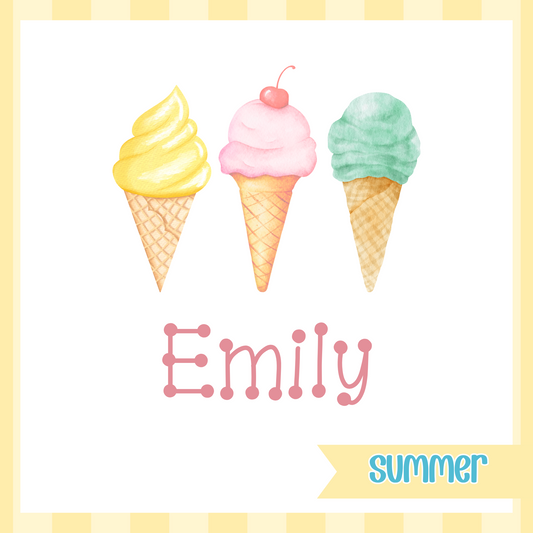 Ice Cream Cone Trio, Girl