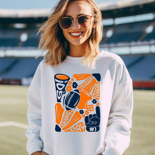 Auburn Game Day Collage Sweatshirt