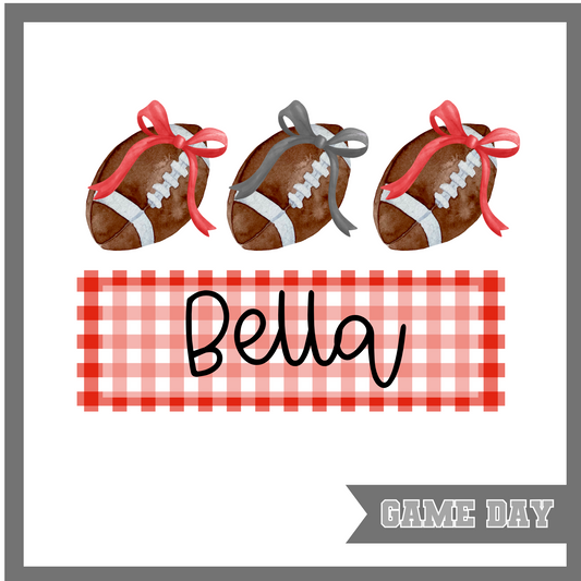 Alabama Footballs and Plaid, Girl