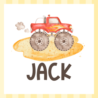 Watercolor Monster Truck