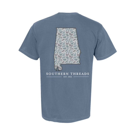 Blue AL State Tee