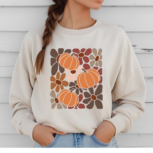 Boho Fall Pumpkin Sweatshirt