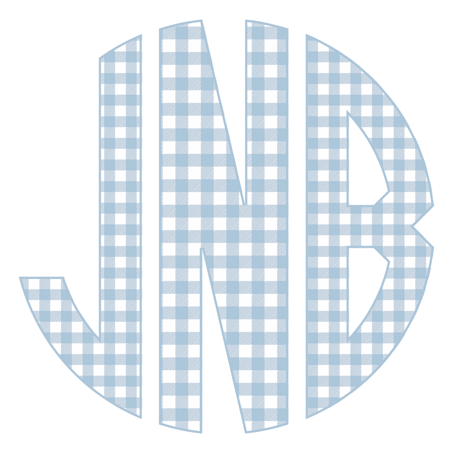 Fall Gingham Monogram, Boy