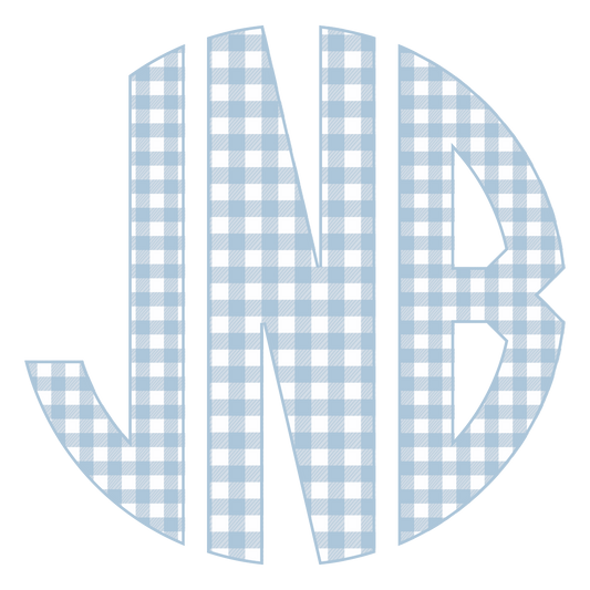 Fall Gingham Monogram, Boy