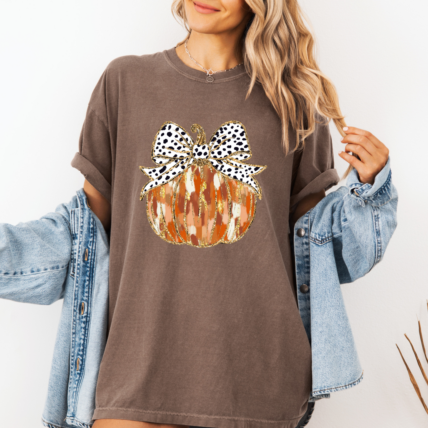 Glitter Pumpkin Tee