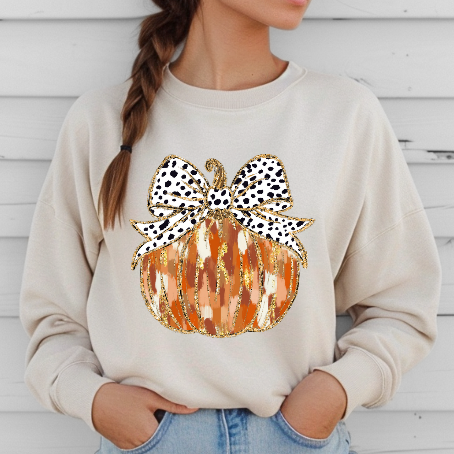 Glitter Pumpkin Sweatshirt