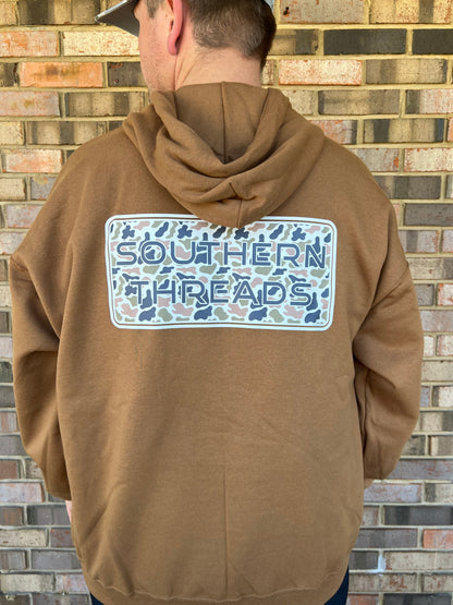 License Plate Logo Hoodie, Pecan