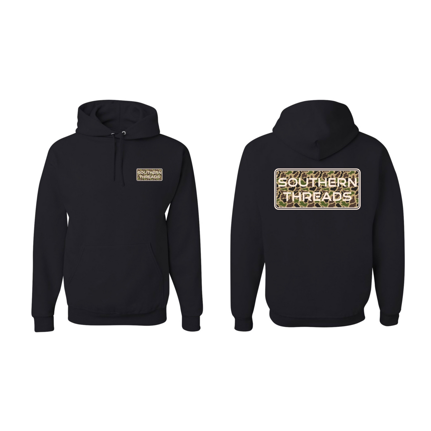 License Plate Logo Hoodie, Black