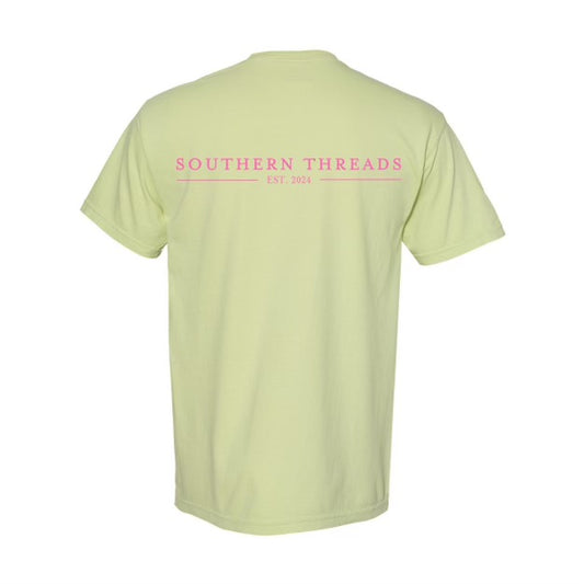 Lime Southern Threads Logo Tee